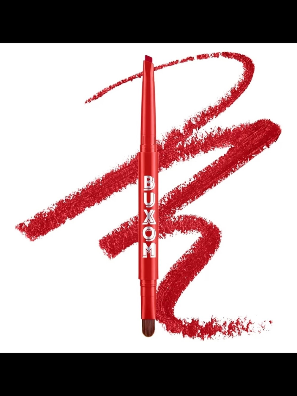 Buxom Retractable Lip Liner & Brush - Vivid Red